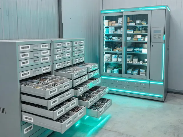 Industrial vending drawers